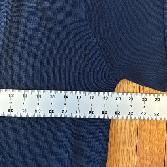 VINTAGE IZOD CARDIGAN SWEATER VEST BLUE CLASSIC GOLF - Picture 8 of 9